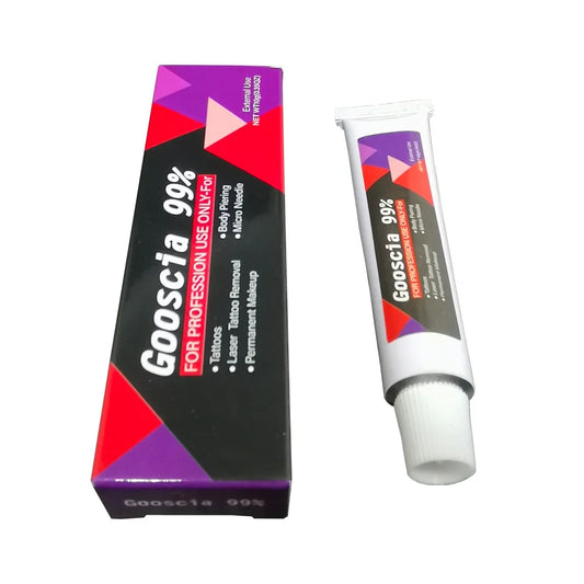 Goosica Tattoo Prep Cream 10g small tube labeled for pre-procedure microblading lip tattooing and piercing prep