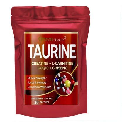 Taurine Transdermal Patches For Focus Memory And Muscle Strength 30 Patches One Month Supply Nutritional Supplement by Beauty Bae