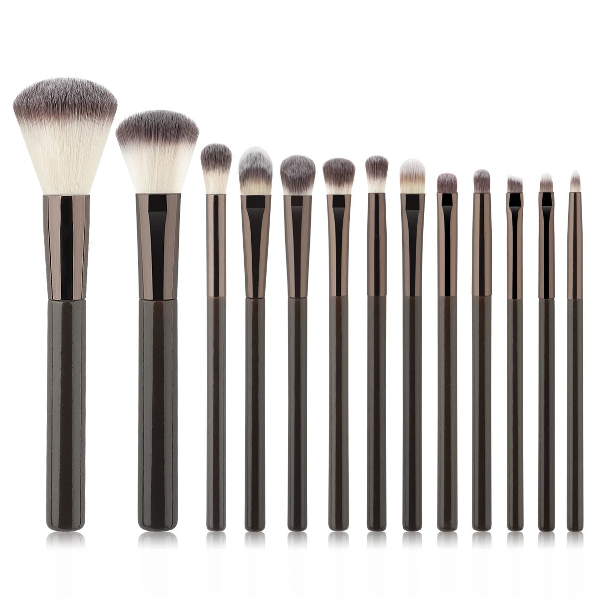 11pc Wood-Handle Brush Set - Beauty Bae