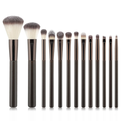 11pc Wood-Handle Brush Set - Beauty Bae