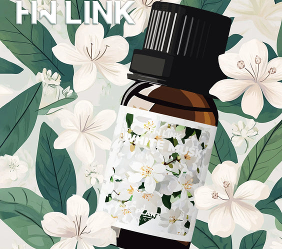 White Musk 10ml essential oil HWLINK small bottle beside EMBRACEX gift box