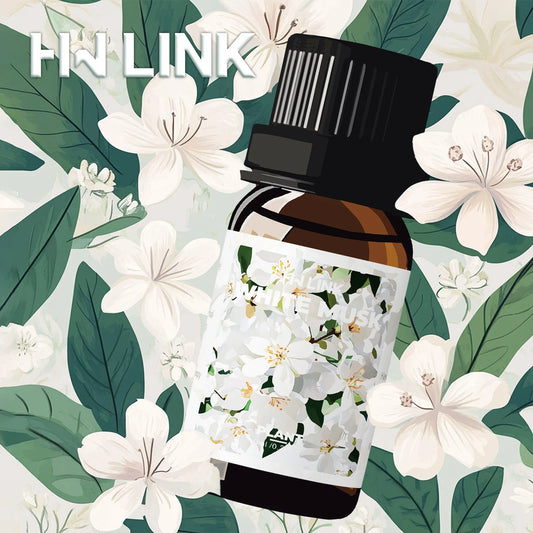 White Musk 10ml essential oil HWLINK small bottle beside EMBRACEX gift box