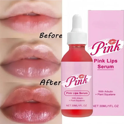 Instant Lip Plumping Serum 30ml clear non-sticky gloss tube with applicator highlighting glycerin and squalane