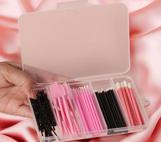 80pc Wool Lash Micro Brushes