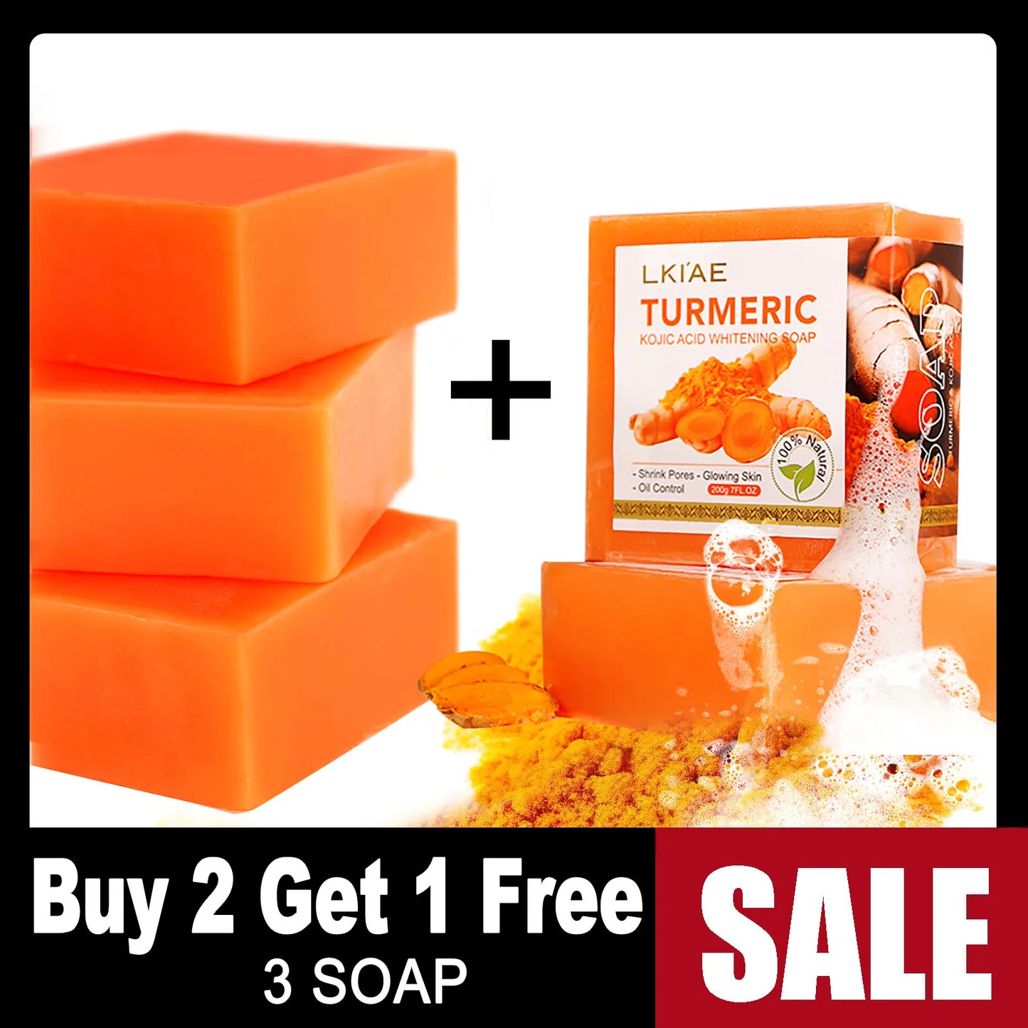 Turmeric Whitening Soap 200g - Beauty Bae
