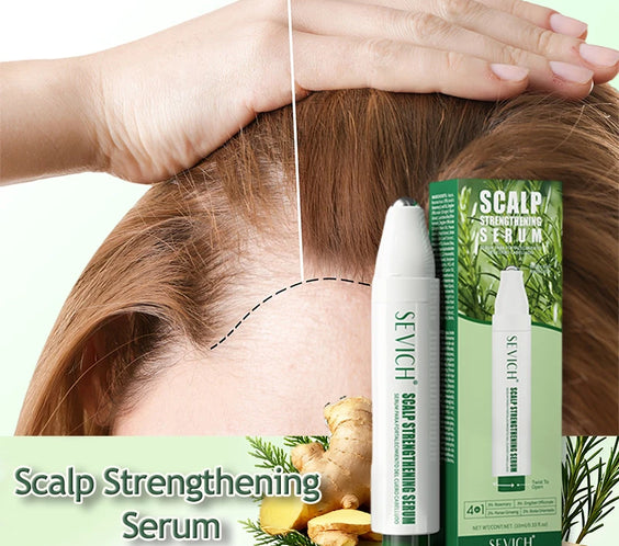 Hair Growth Roll-On 10ml with metal cooling roll-ball applicator and Sevich production license label