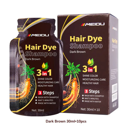 Herbal 3-in-1 Black Hair Dye - Beauty Bae