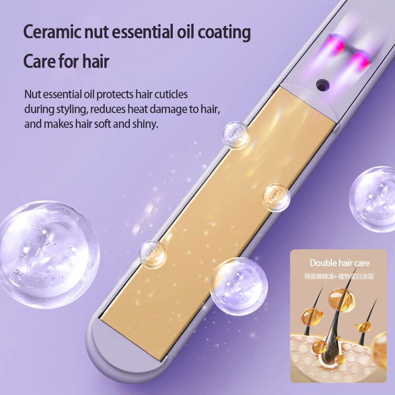 2-in-1 Ion Curl & Straightener - Beauty Bae