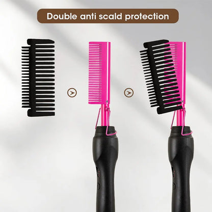 Pink Electric Hot Comb 210°C - Beauty Bae