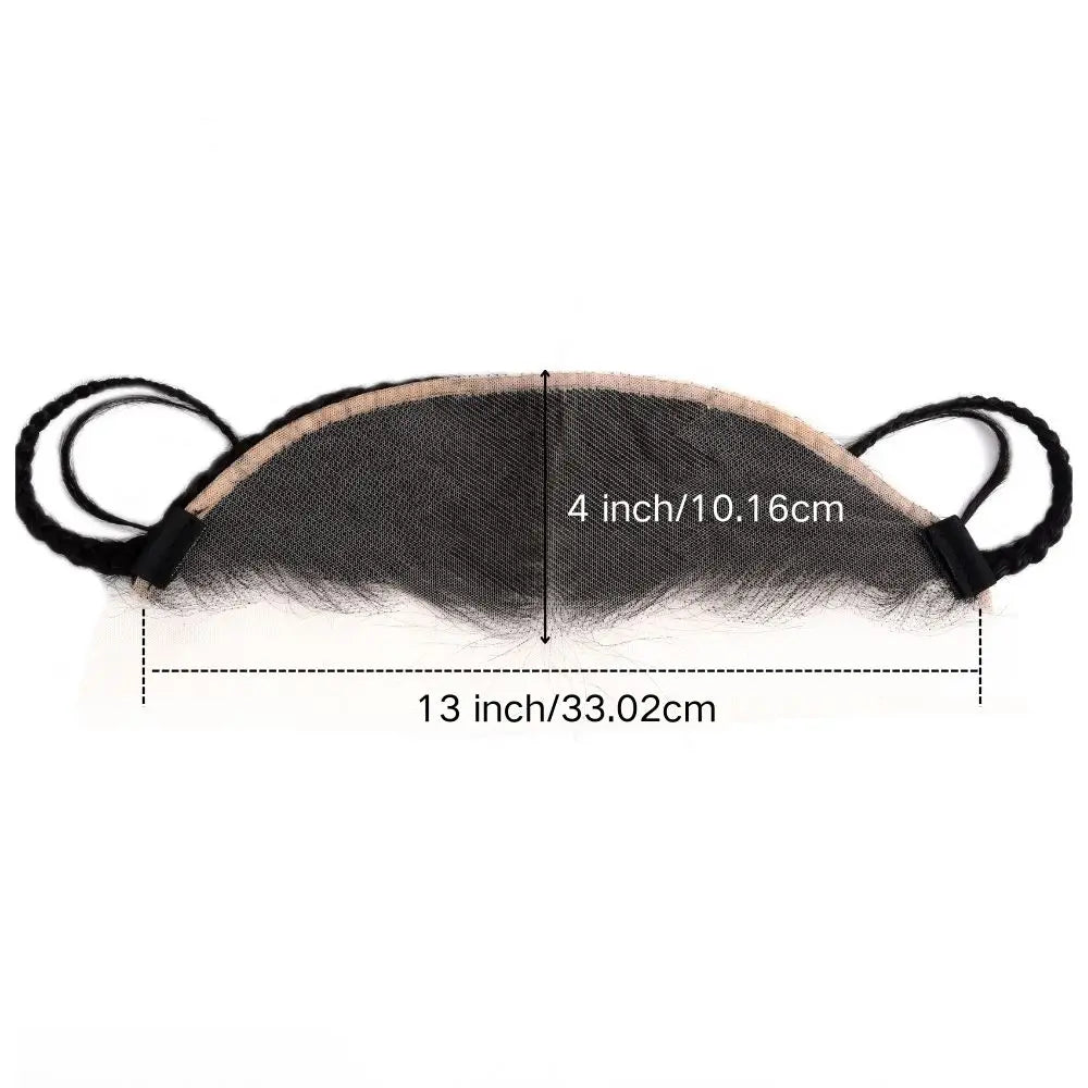13x4 Inch 100 Percent Human Hair Forehead Hairpiece With Built In Hair Band For Thinning Hairline Seamless Natural Look by Beauty Bae