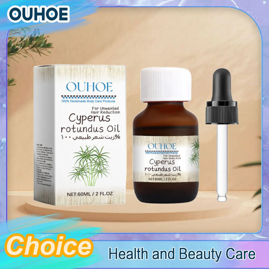 Pure Cyperus Rotundus Oil Post Hair Removal Soothing Skin Repair Reduces Redness Hair Growth Inhibitor Sixty Milliliters by Beauty Bae