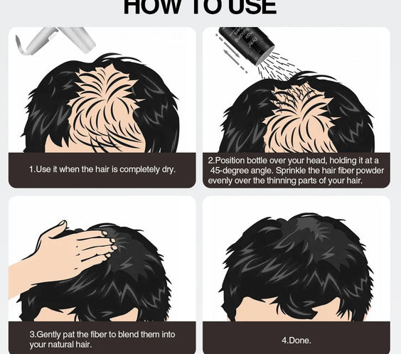 20g Black Plant Hair Fibers