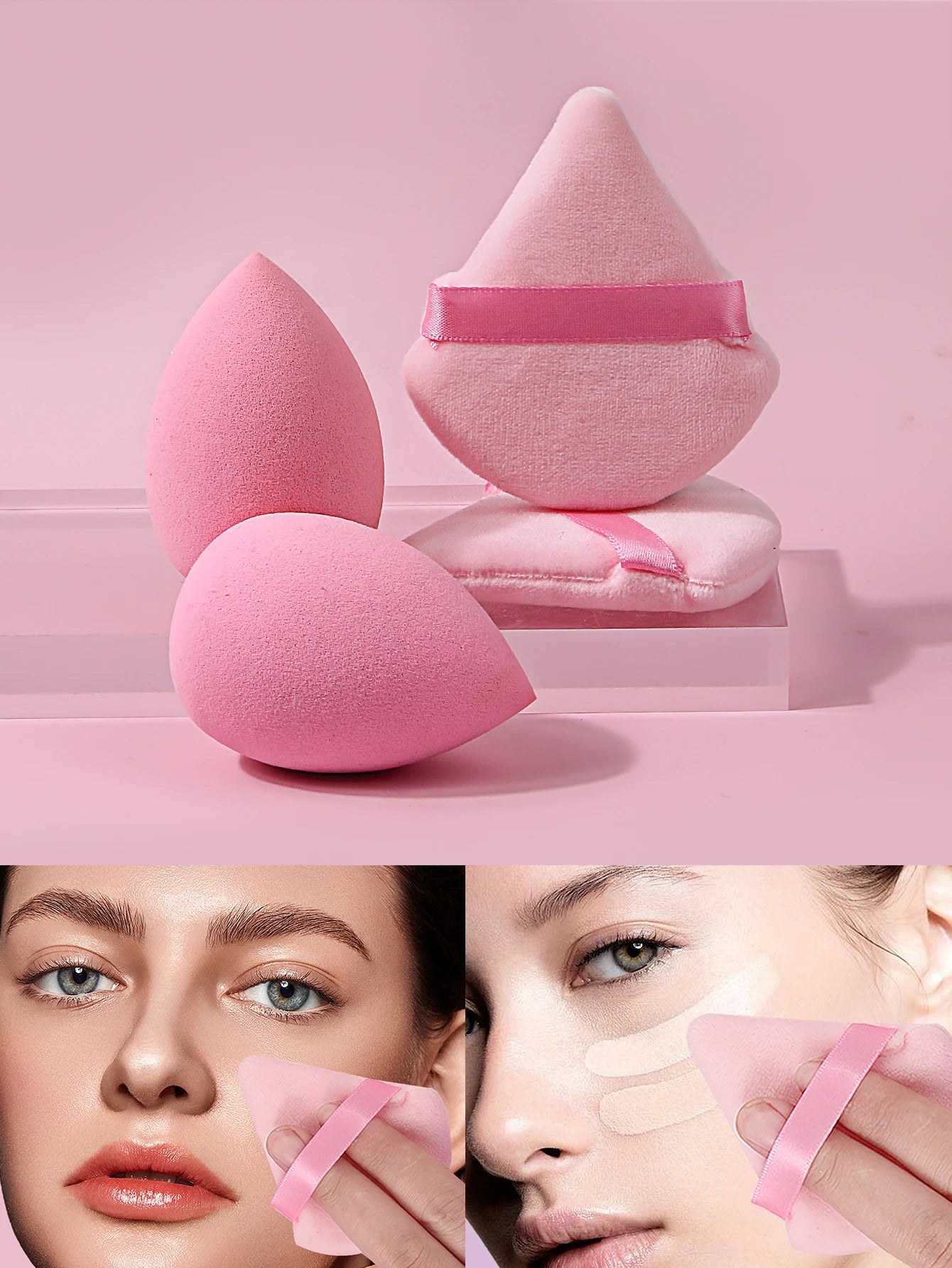 19-Piece Pink Nylon Brush Set