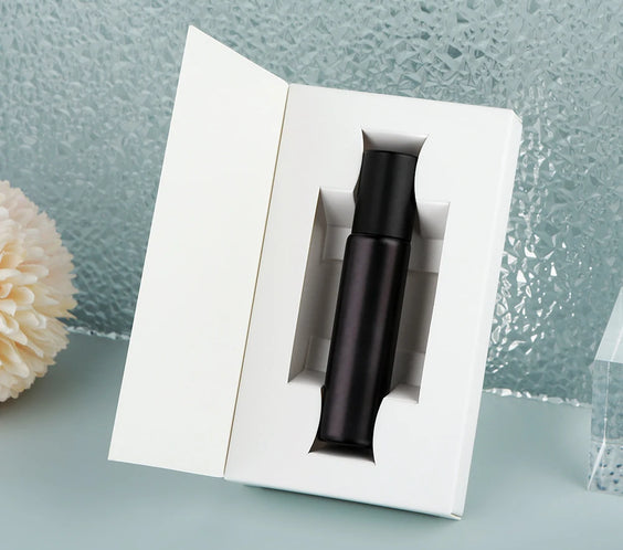Matte Black Glass Roller 10ml