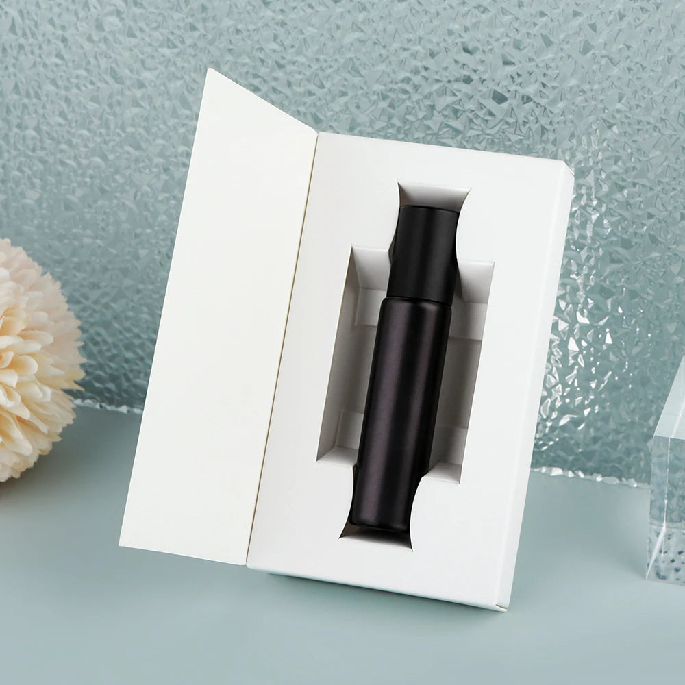 Matte Black Glass Roller 10ml