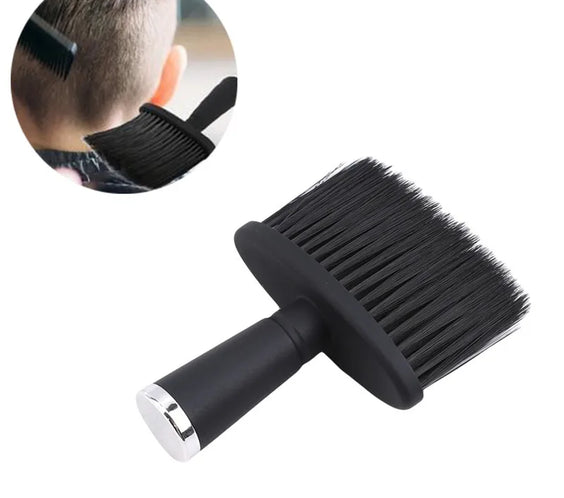 Soft Neck Face Duster Brush with soft-neck flexible joint fine non-abrasive filaments compact head and lightweight handle