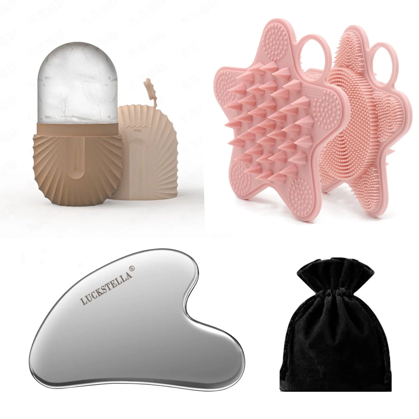 Stainless Steel Gua Sha Set - Beauty Bae