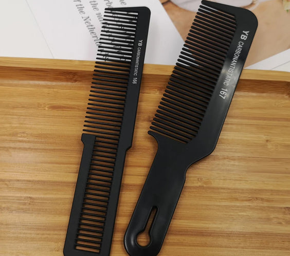 Black Flattop Wide-Tooth Comb