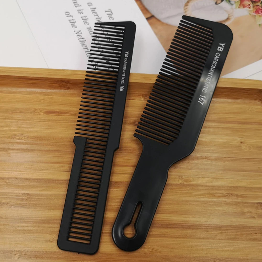 Black Flattop Wide-Tooth Comb