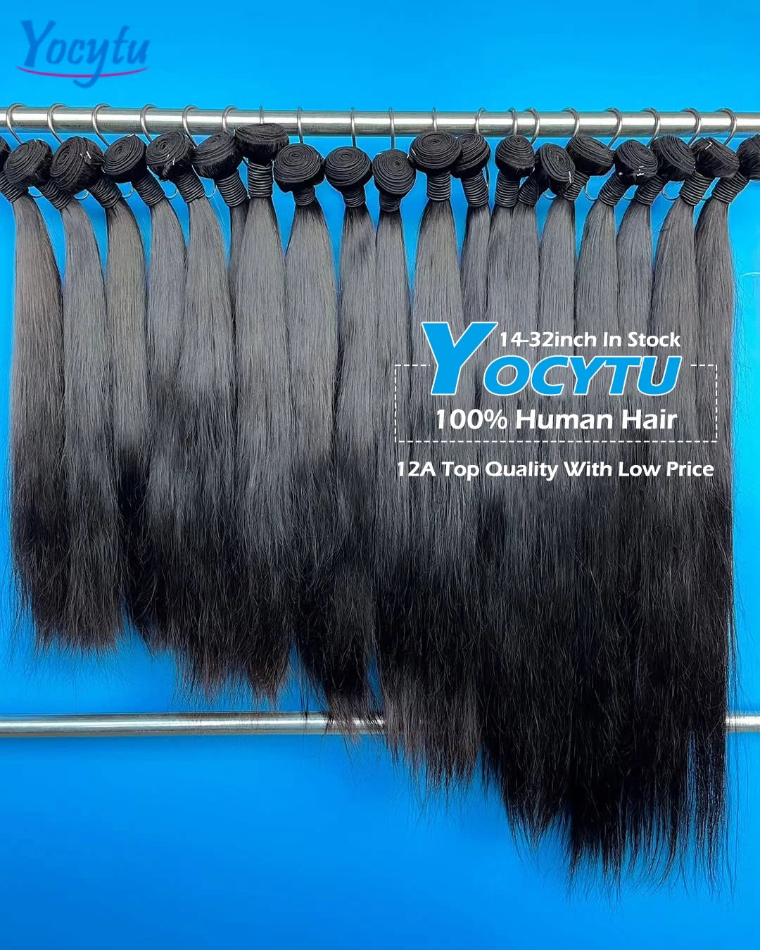 20 20 20 Inch Bundles 100 Percent Human Hair Straight YOCYTU 12A Remy Raw Bundles For Women by Beauty Bae