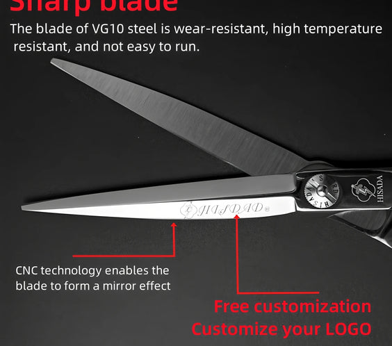 9CR13 Hair Scissors 6-7 in