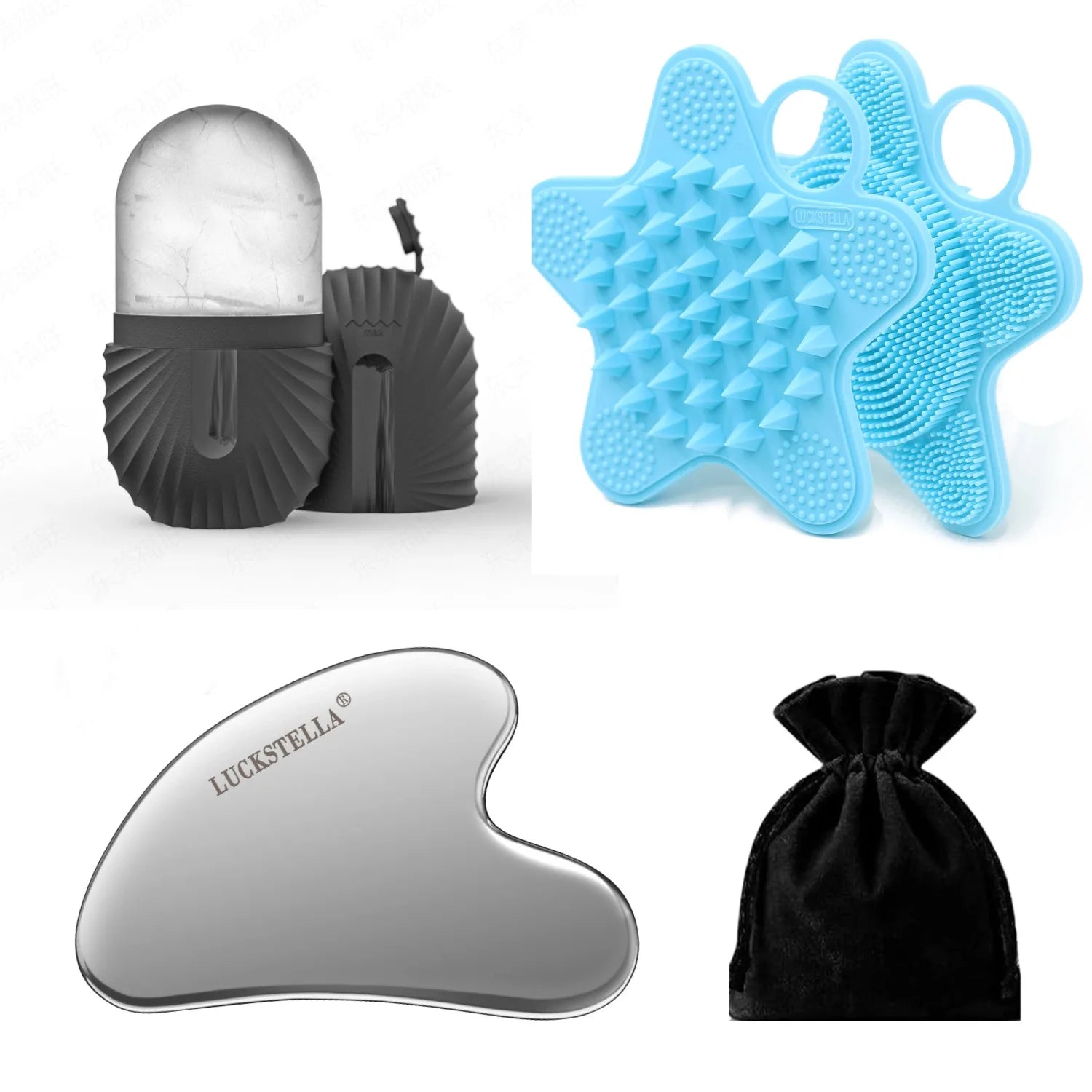 Stainless Steel Gua Sha Set