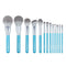 13pc Blue Synthetic Brush Set