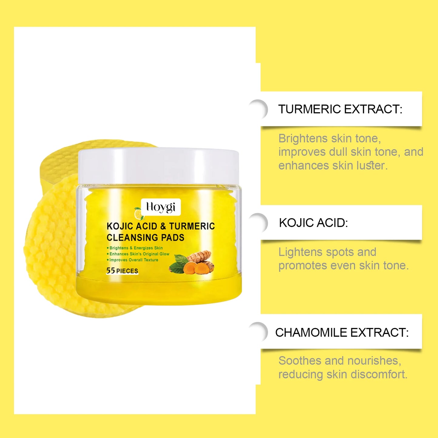 Turmeric Kojic Acid Pads - Beauty Bae