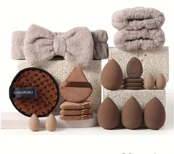 20pc Pink Wool Fiber Brushes