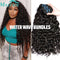 Water Wave Brazilian Remy Human Hair Bundles Curly Deep Wave Natural Black 100 Percent Human Hair 12A Grade