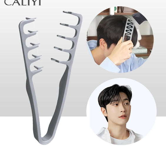 Wide-Tooth Volumizing Comb SZ018 showing ABS handle and wide tooth spacing for detangling and root lift