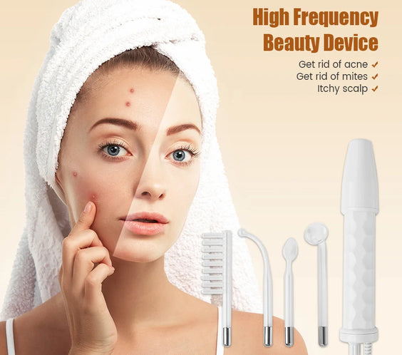 HF Facial Wand 4 Glass Tubes