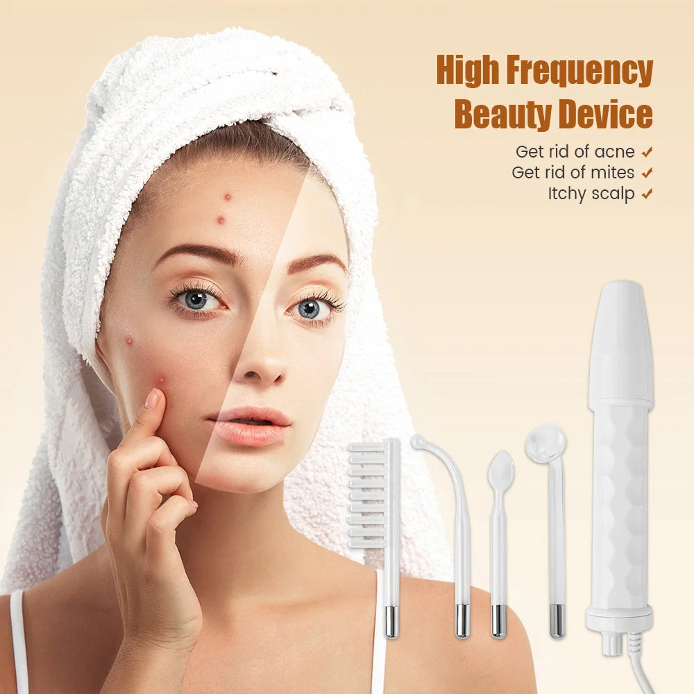 HF Facial Wand 4 Glass Tubes - Beauty Bae