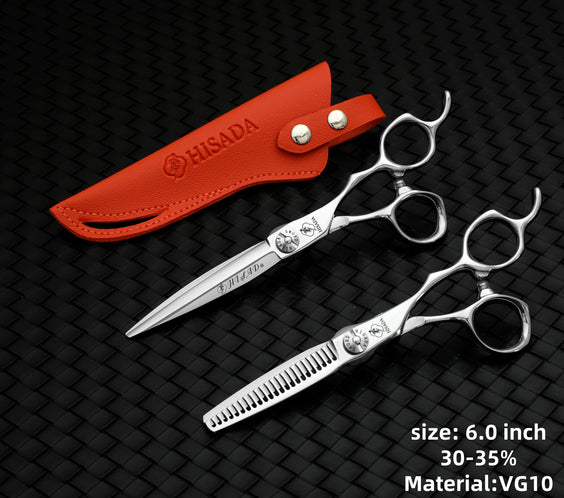VG10 Black Salon Scissors 6.5in