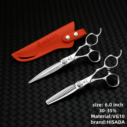 VG10 Black Salon Scissors 6.5in - Beauty Bae