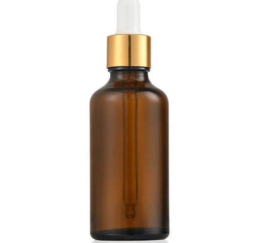 Amber Glass Dropper Set