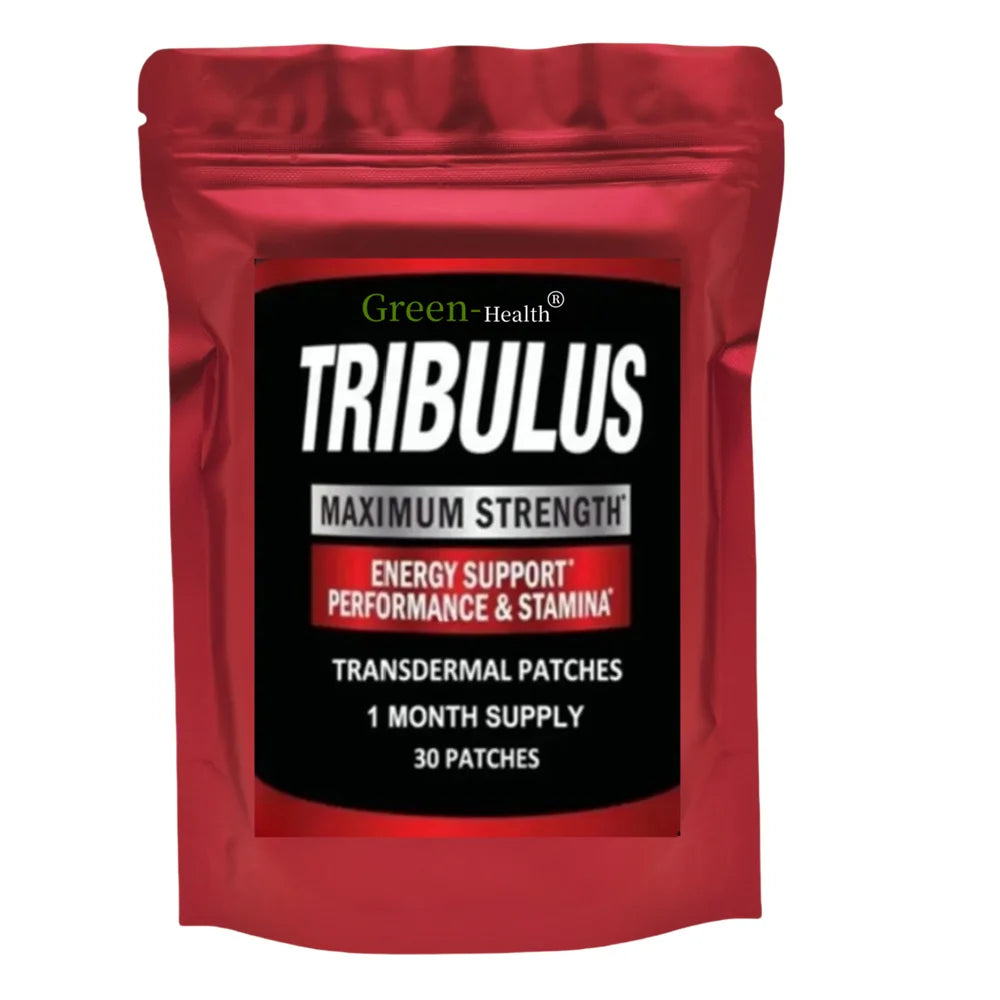 Tribulus Terrestris Extract Transdermal Patches Energy Booster Estrogen Blocker One Month Supply 30 Patches For Fitness by Beauty Bae