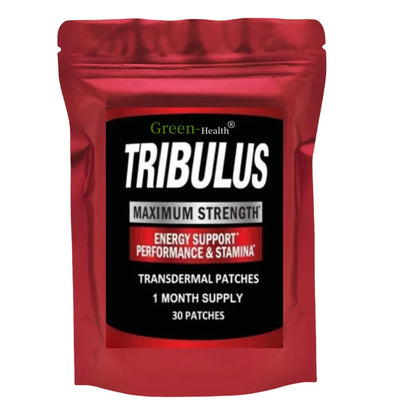 Tribulus Terrestris Extract Transdermal Patches Energy Booster Estrogen Blocker One Month Supply 30 Patches For Fitness by Beauty Bae