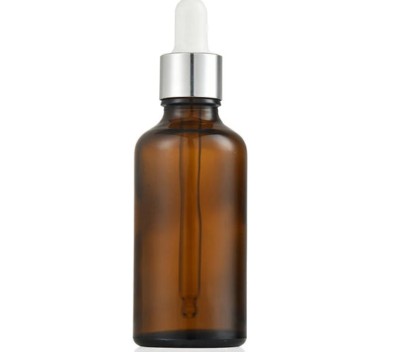 Amber Glass Dropper Set