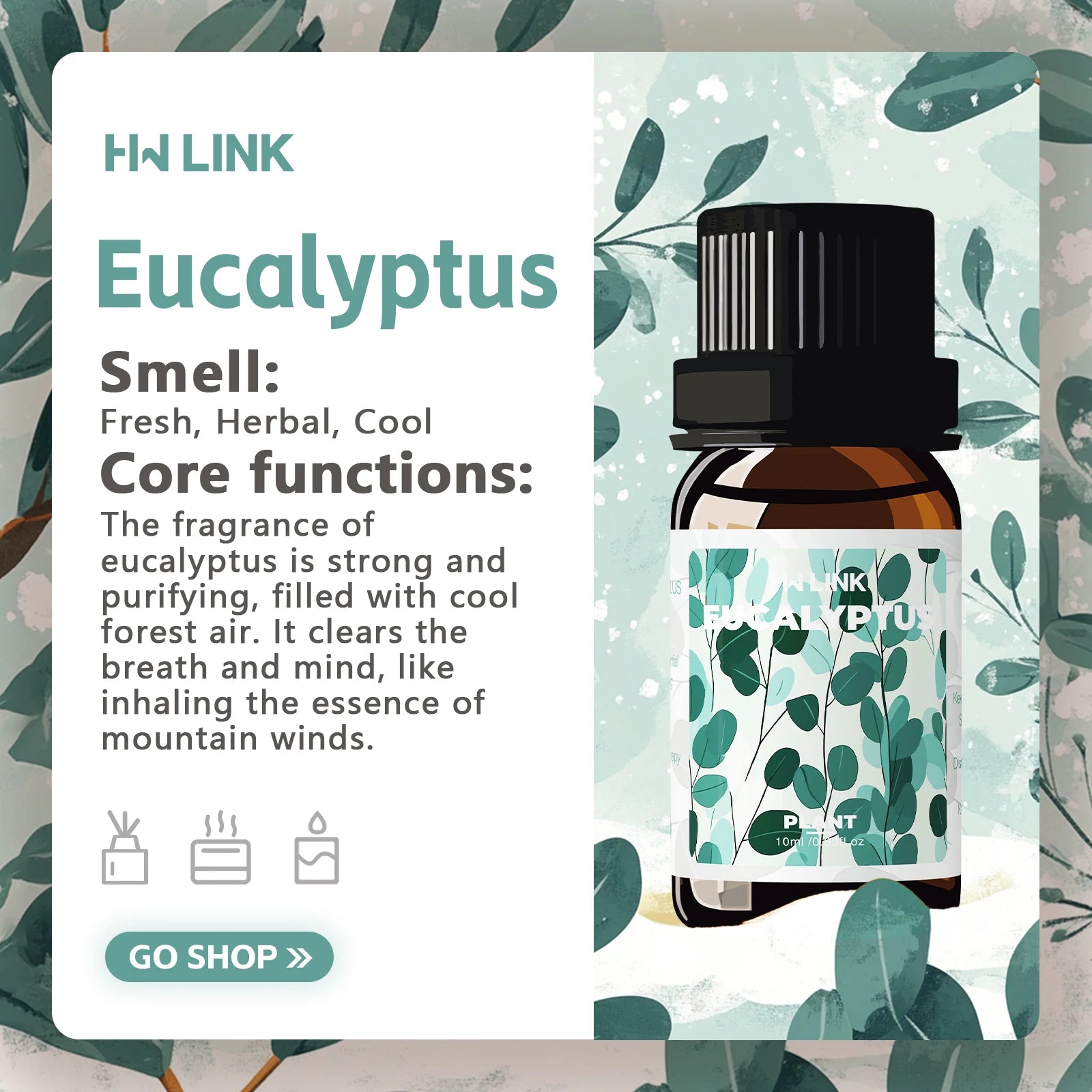 Eucalyptus Oil 10ml Pure