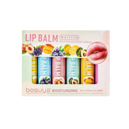 6pc Fruit Lip Balm Smooth - Beauty Bae