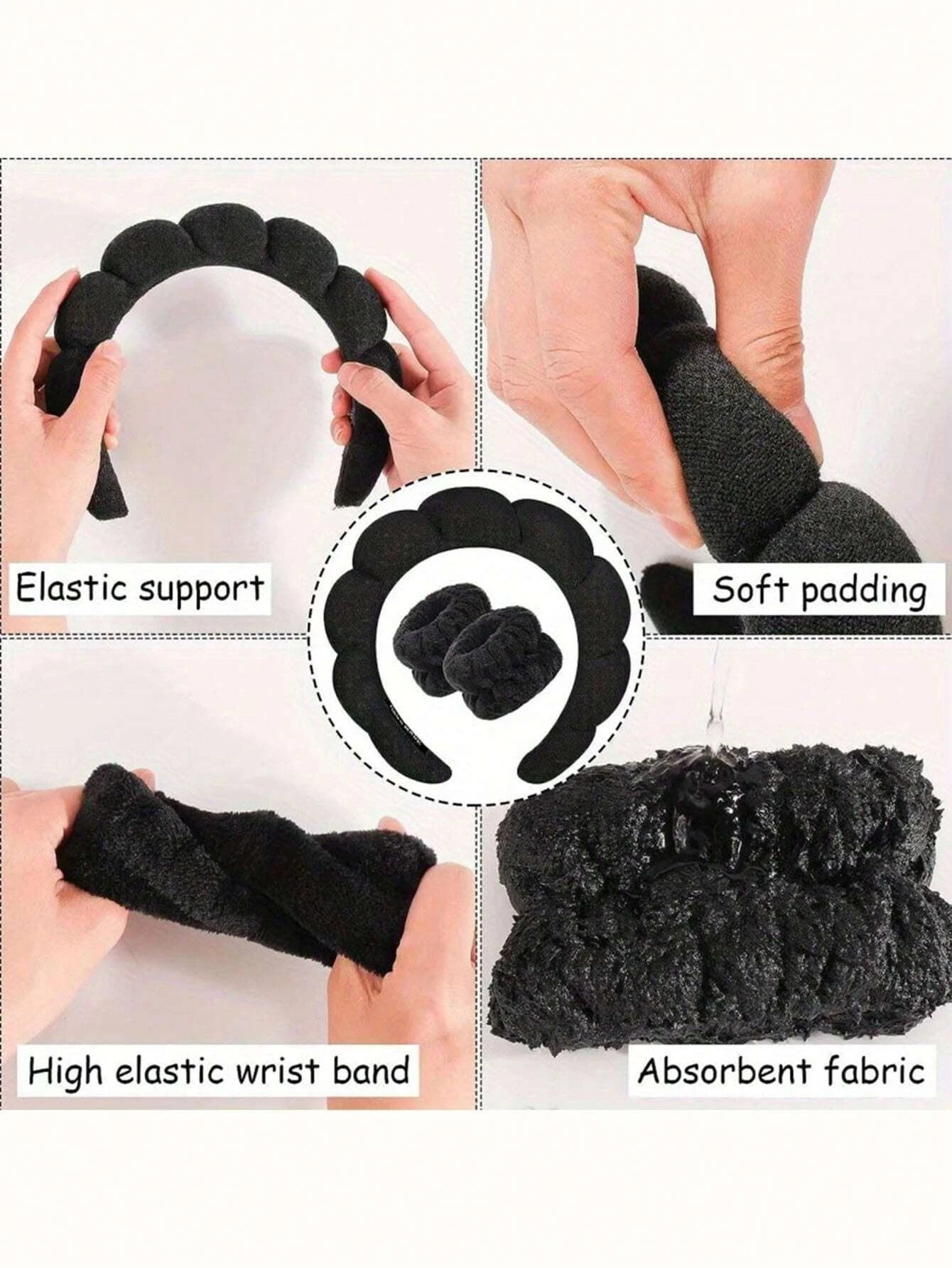 Soft Fiber Spa Headband Set