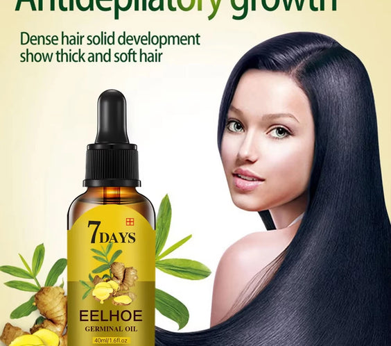 Ginger Hair Regrowth Serum dropper bottle SADOER model mfhf1112gc02 for targeted scalp application