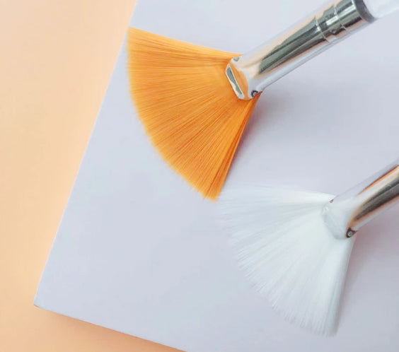Fan Nylon Foundation Brush