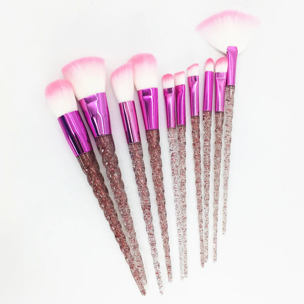 Unicorn Diamond Brush Set 10pc