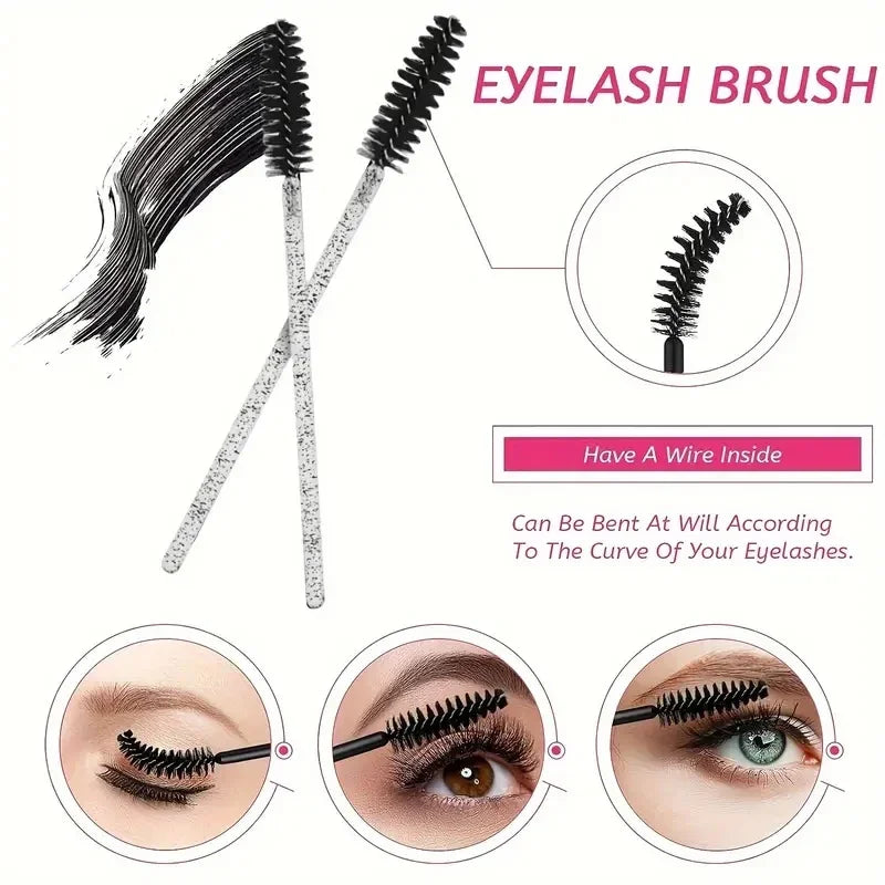 80pc Wool Lash Micro Brushes