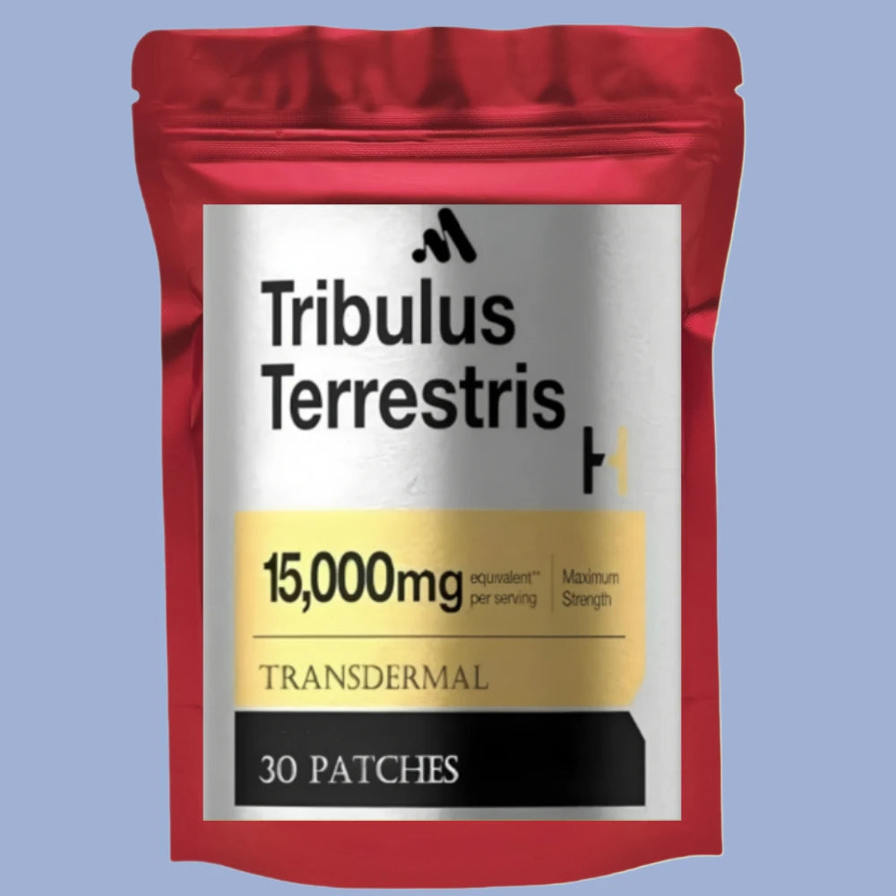 Tribulus Terrestris Transdermal Patches For Men 30 Count Testosterone Booster For Vitality And Health by Beauty Bae