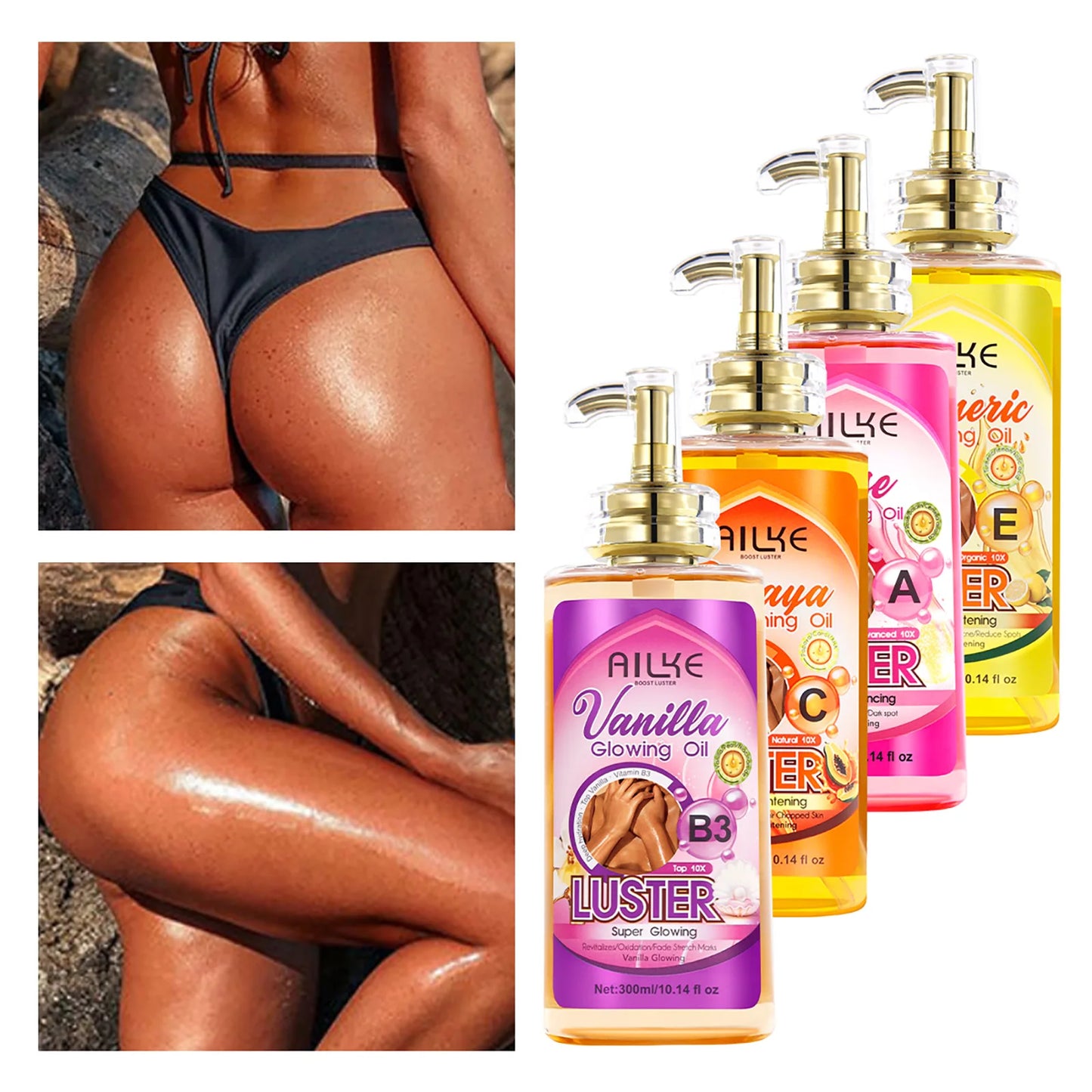 Turmeric Whitening Oil 300ml - Beauty Bae