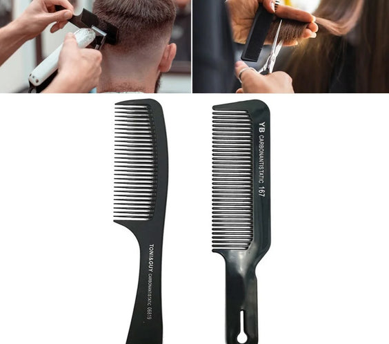 Black Flattop Wide-Tooth Comb