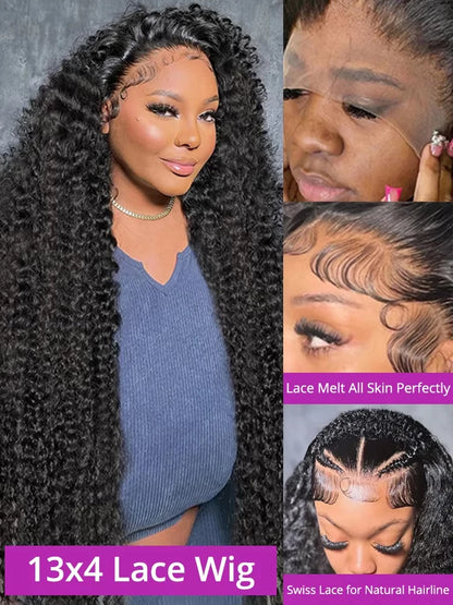 Lakeisha Burmese Deep Wave 13x6 HD Lace Front Human Hair Wig 26 To 30 Inches Glueless Pre Plucked Brazilian Remy Hair by Beauty Bae